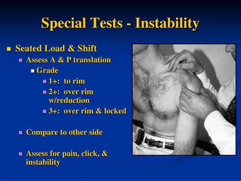 special tests for shoulder instability